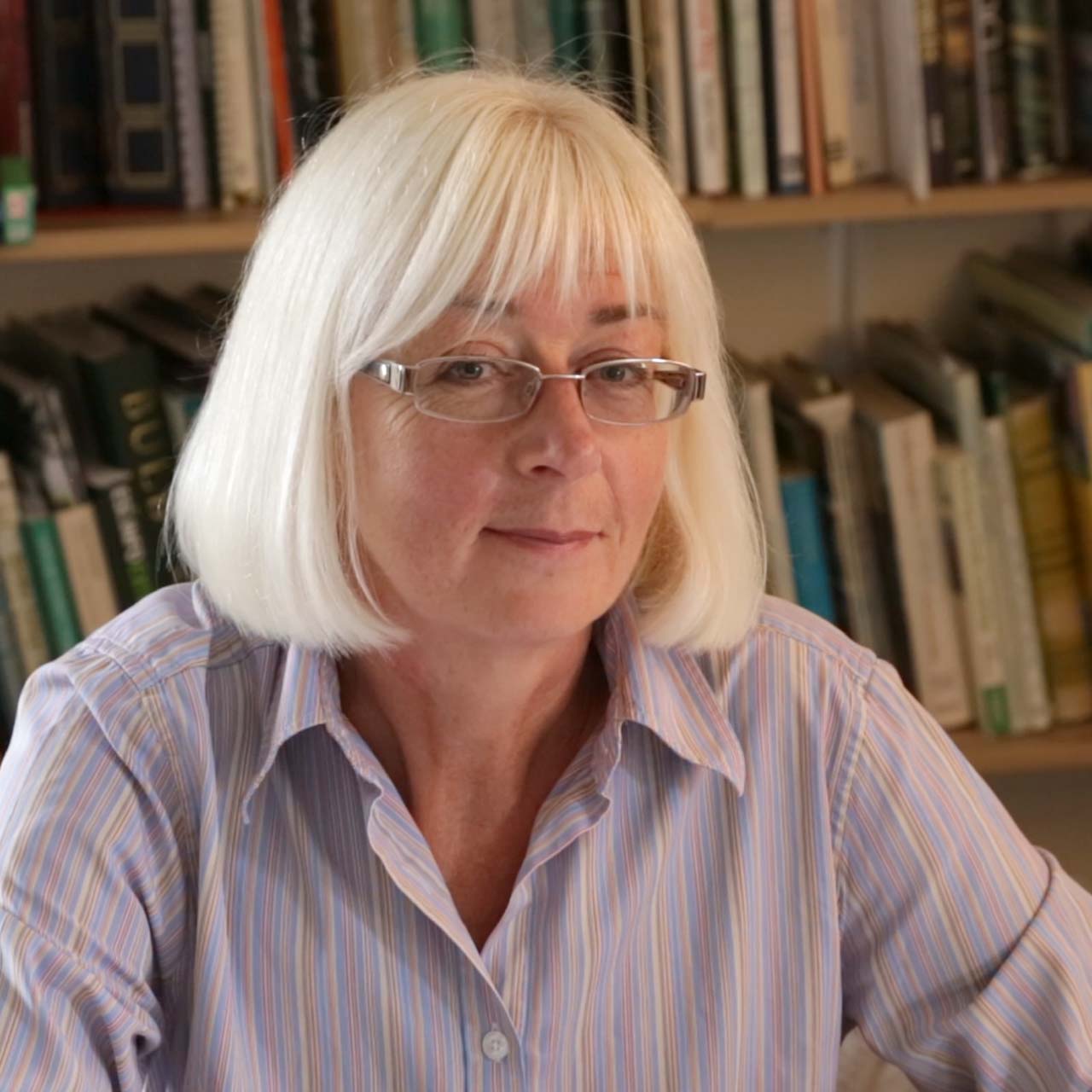 Christine Pritchard, garden designer, in her studio in Somerset